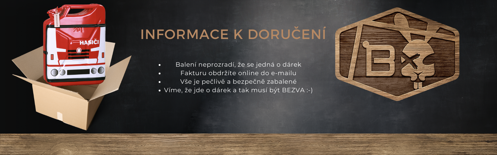 Informace k doručení truhla